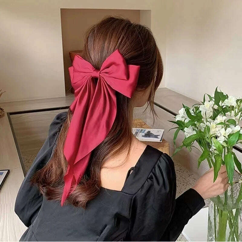 Bow Ribbon Hair Clip for Women