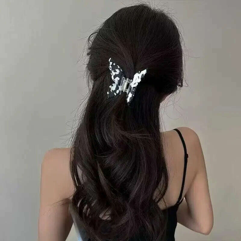 Vintage Butterfly Acetate Hair Claw Clip