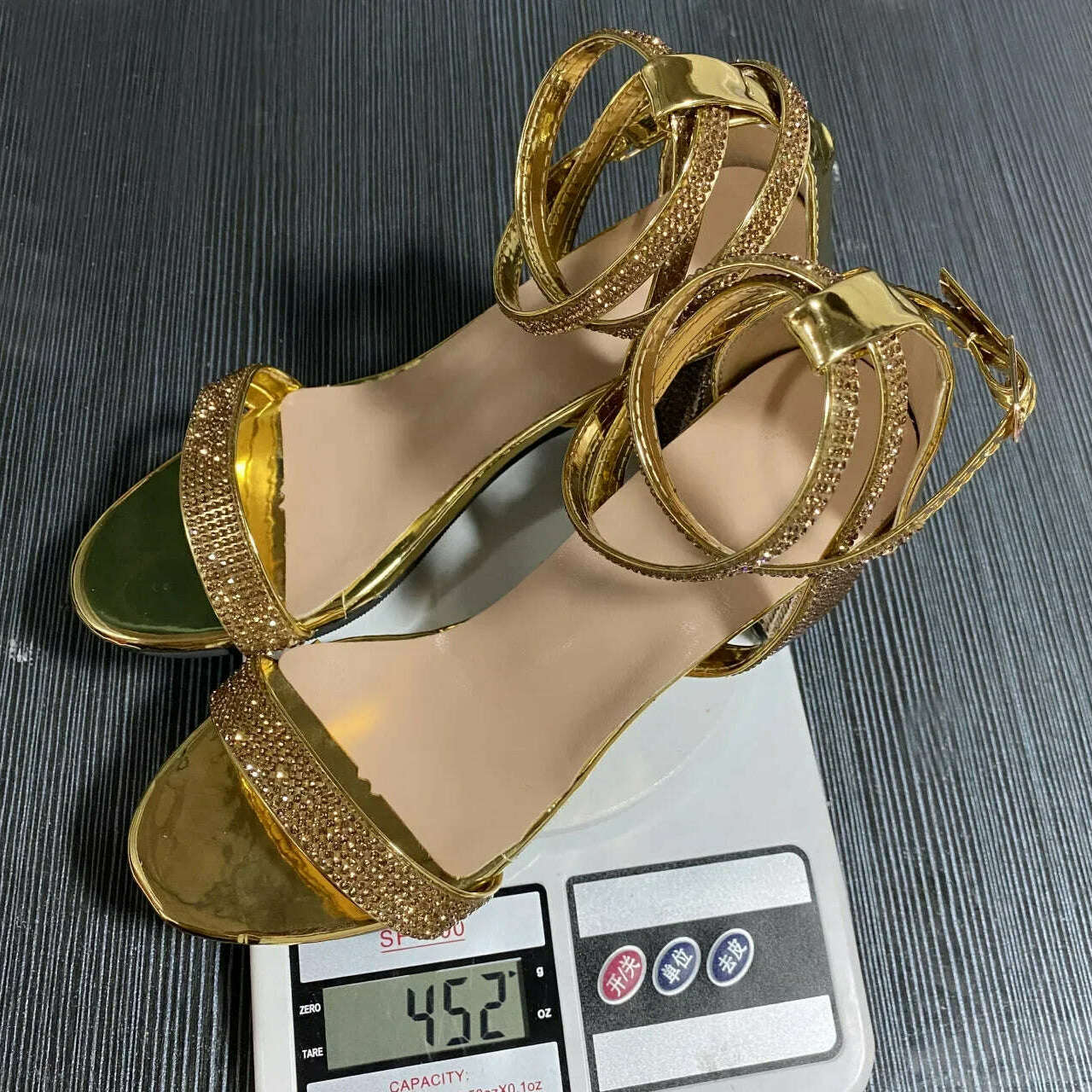 Rhinestone Transparent High Heel Sandals - Party Pumps