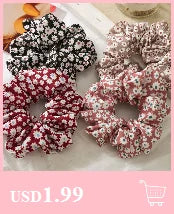 Satin Solid Color Scrunchies