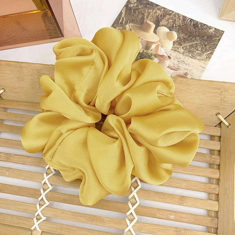 Silky Satin Hair Scrunchies for Women & Girls