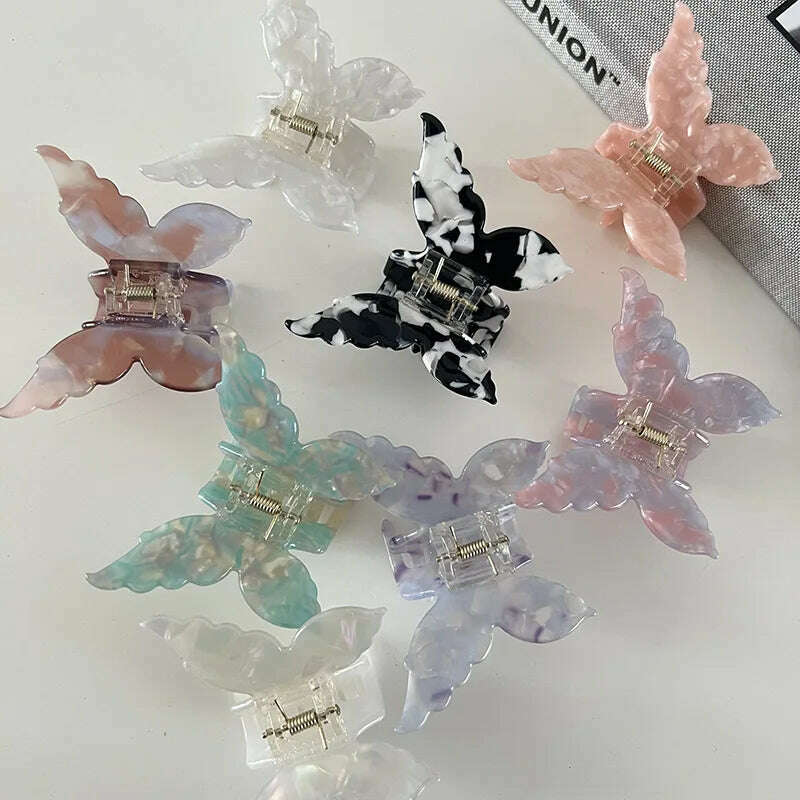 Vintage Butterfly Acetate Hair Claw Clip