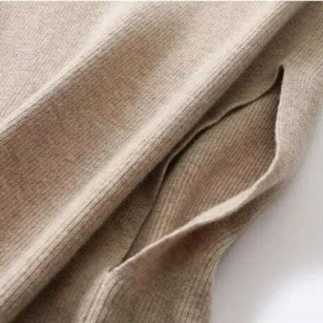 Imitation Cashmere Sweater Vest – V-Neck, Bat Sleeve, Loose Knit