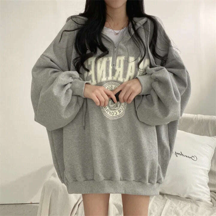 2024 Women's Oversized Casual Warm Zipper Hoodie Jacket - D&M Boutique