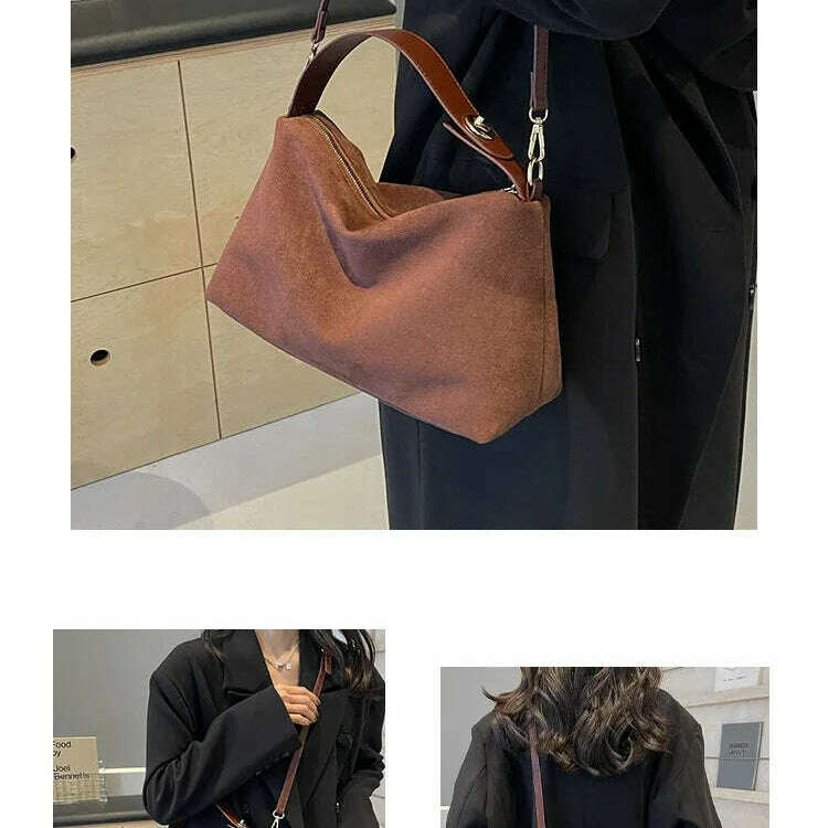 2024 Advanced Retro Textured Shoulder Bag - Large Capacity