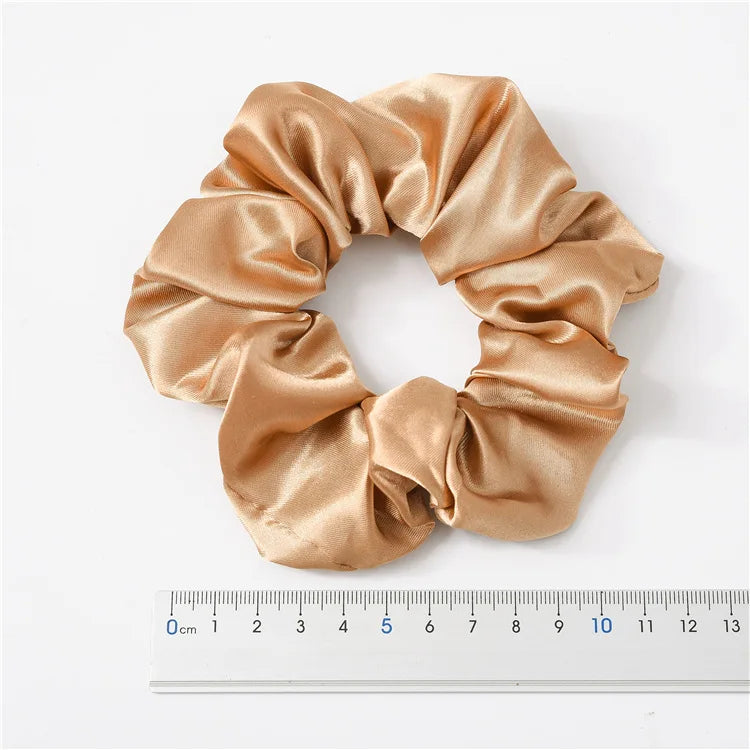 Satin Solid Color Scrunchies