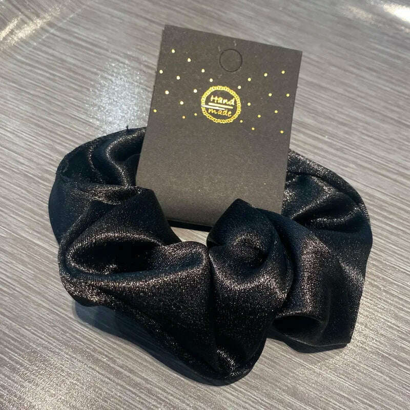 Korea Solid Color Silk Hair Bands for Women