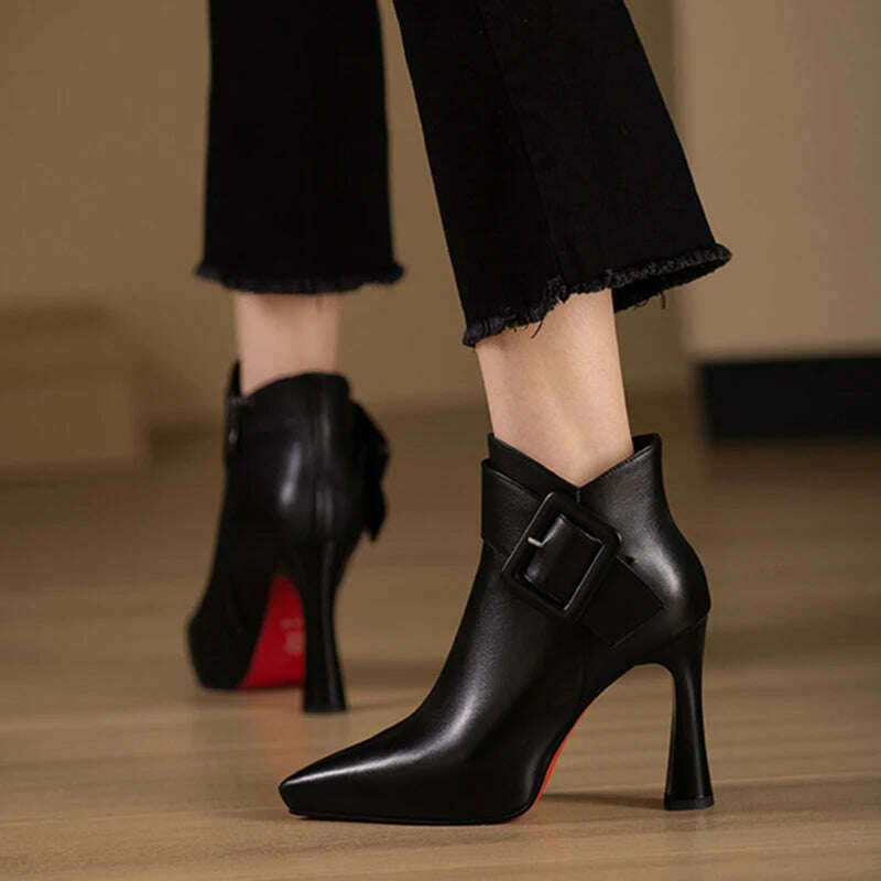 JMPRS Women's High Heel Ankle Boots