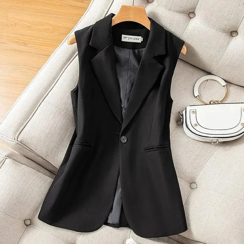 2024 Women's Striped Slim Blazer Vest – Chic & Stylish - D&M Boutique