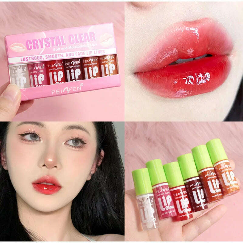 LANBENA 6-Pack Lip Care Oil Jelly – Moisturizing Lip Enrichment Oil