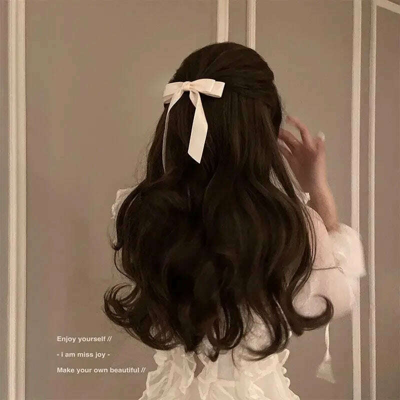 Elegant Fabric Hair Bow Hairpin