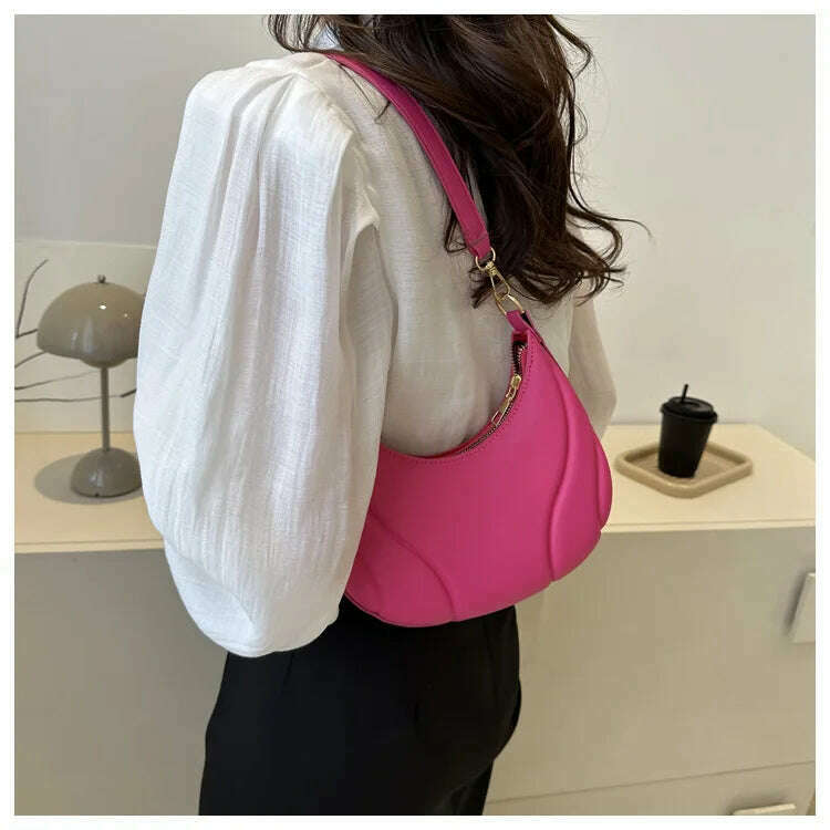 Retro Leather Shoulder Bags - Simple & Stylish Design