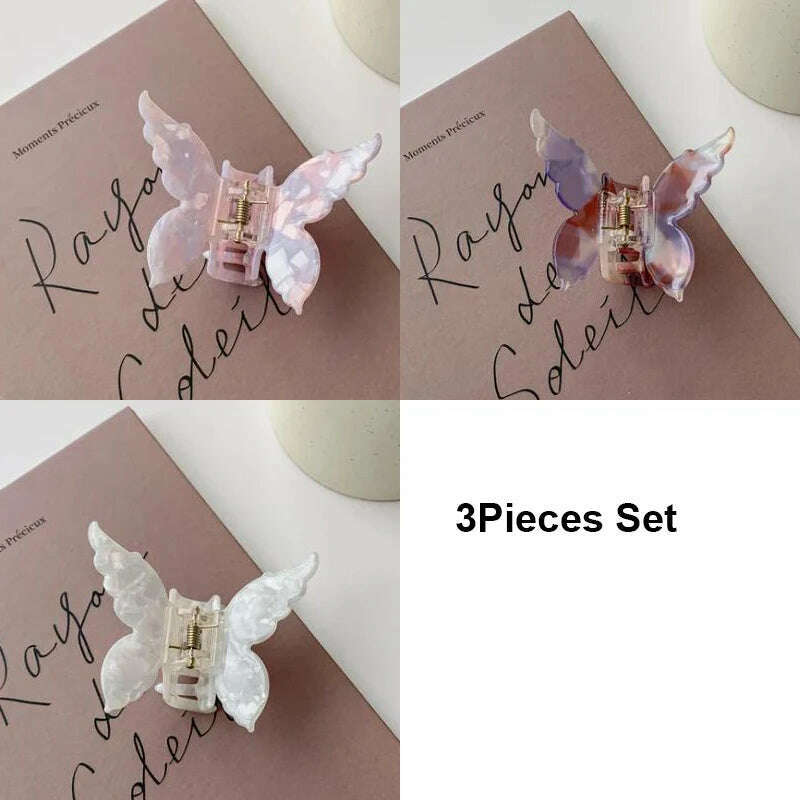 Vintage Butterfly Acetate Hair Claw Clip