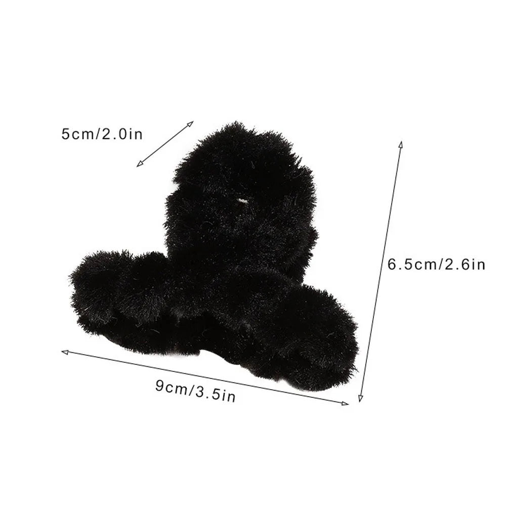 2024 Winter Faux Fur Hair Claw for Women
