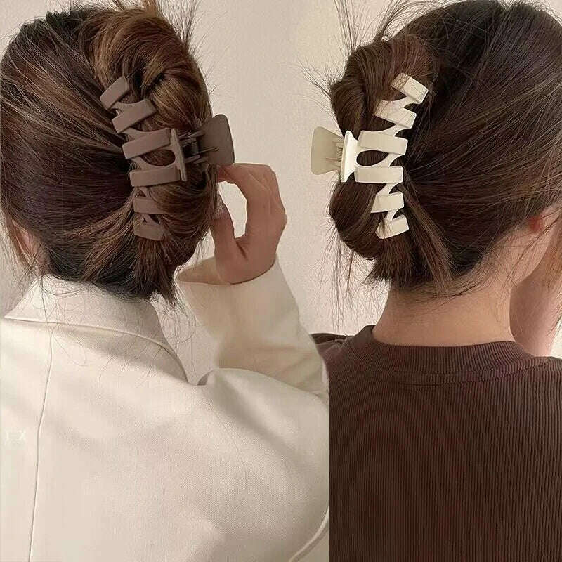 13cm Large Acrylic Geometric Hair Claw Clip for Women