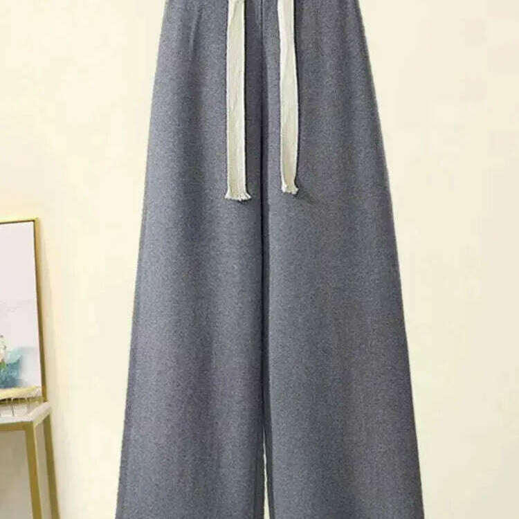 Winter Knitwear Set: Turtleneck Sweater & Wide-Leg Pants - D&M Boutique