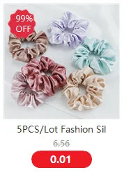 Satin Solid Color Scrunchies