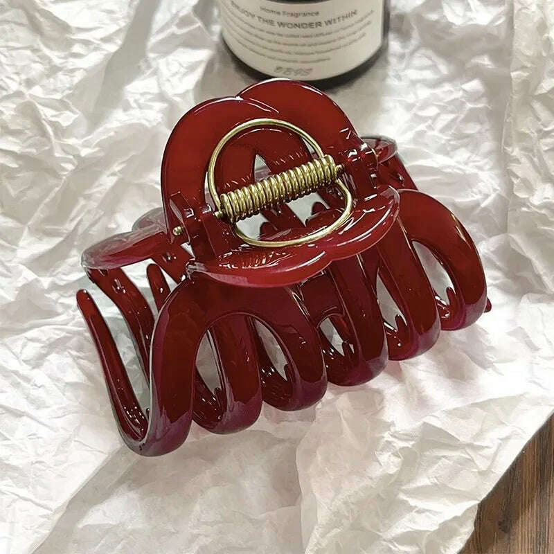 Top Grade Pumpkin Hair Claw Clip.