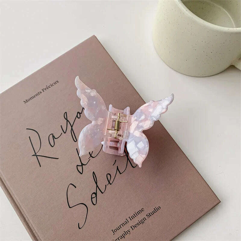 Vintage Butterfly Acetate Hair Claw Clip