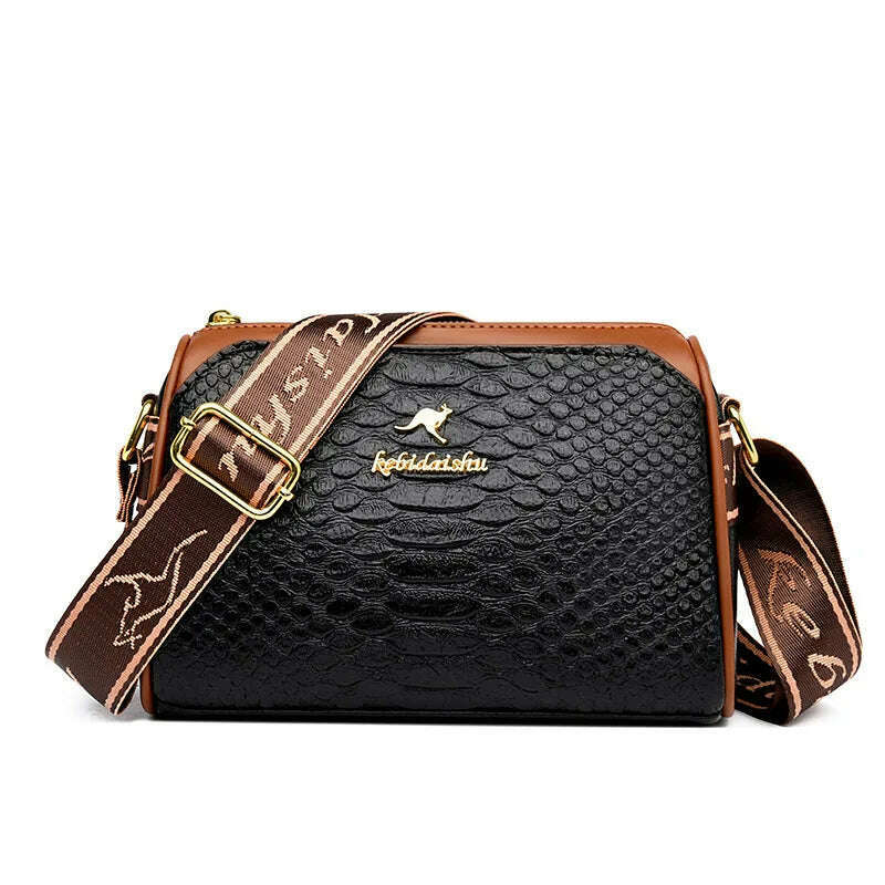 2024 Women's Small Soft Leather One-Shoulder Crossbody Bag