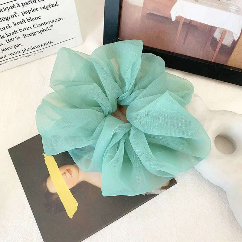 Summer Organza Silk Scrunchies