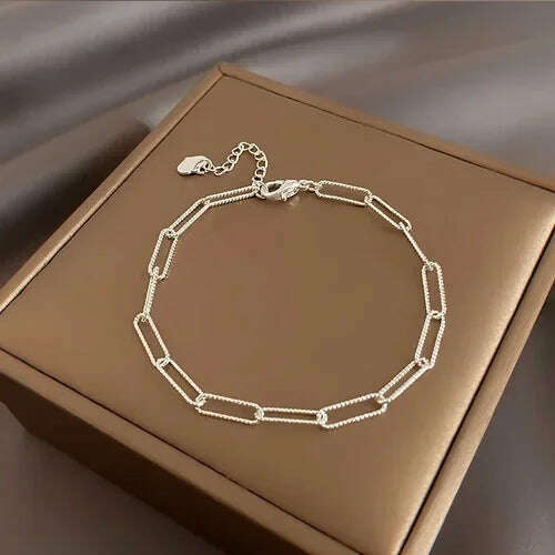 New 925 Silver Pearls Knot Bracelet for Women Gift