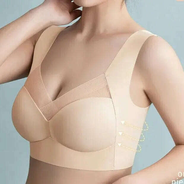 Seamless Large Size Bra: Anti-Sagging, Wire-Free, Comfortable - D&M Boutique