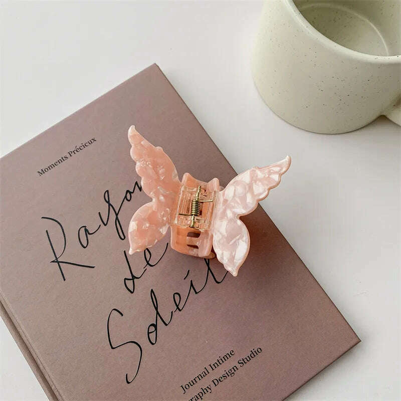 Vintage Butterfly Acetate Hair Claw Clip