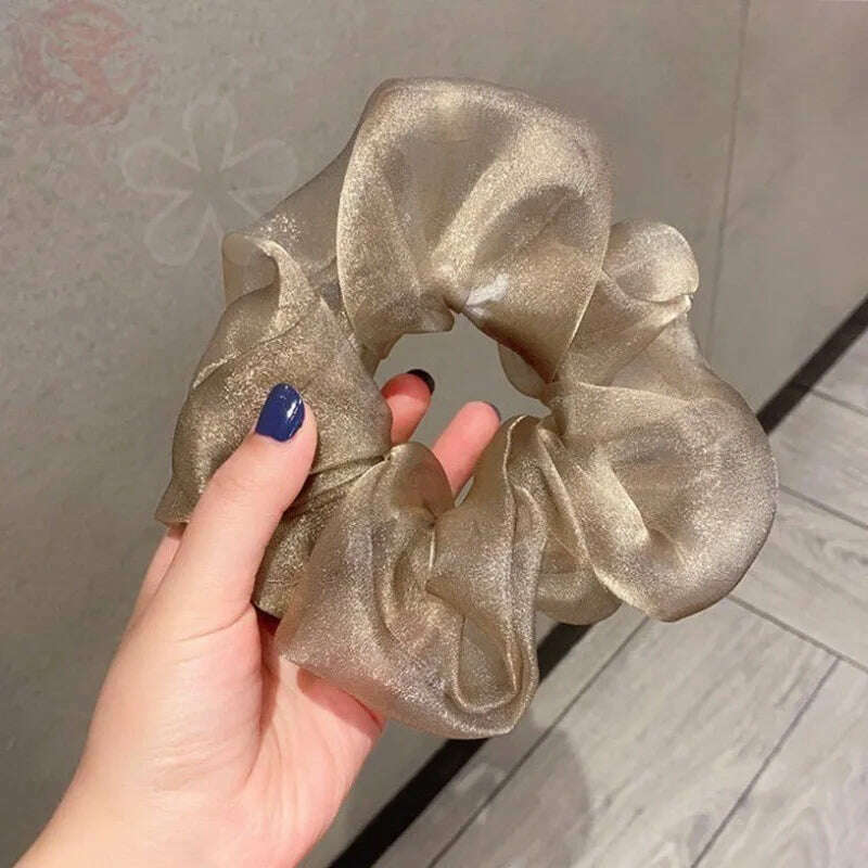 Summer Organza Silk Scrunchies