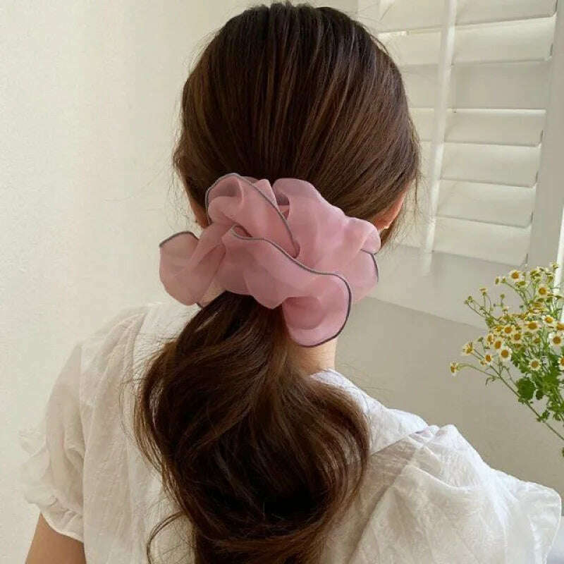 Summer Organza Silk Scrunchies
