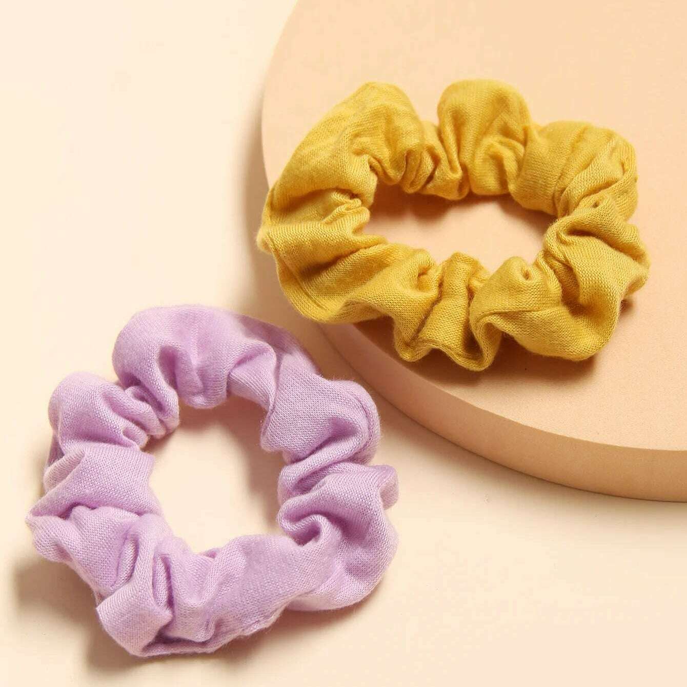 Pack of 2 Mini Cotton Scrunchies