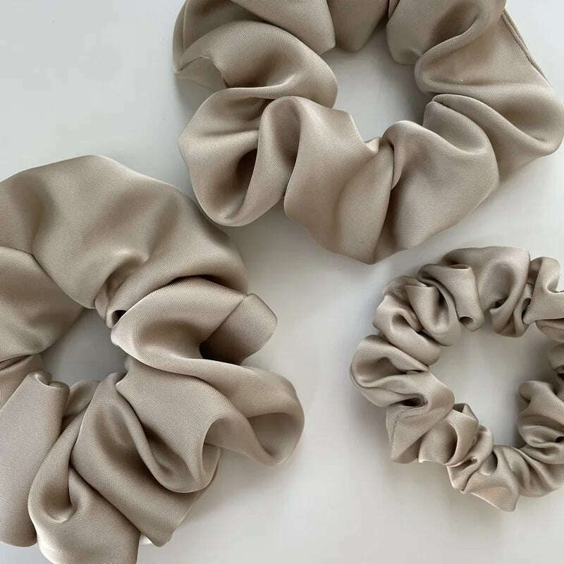 Oversize Satin Scrunchies Elastic Hair Ties