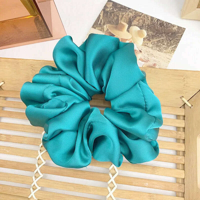 Silky Satin Hair Scrunchies for Women & Girls