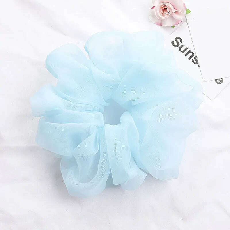 Summer Organza Silk Scrunchies