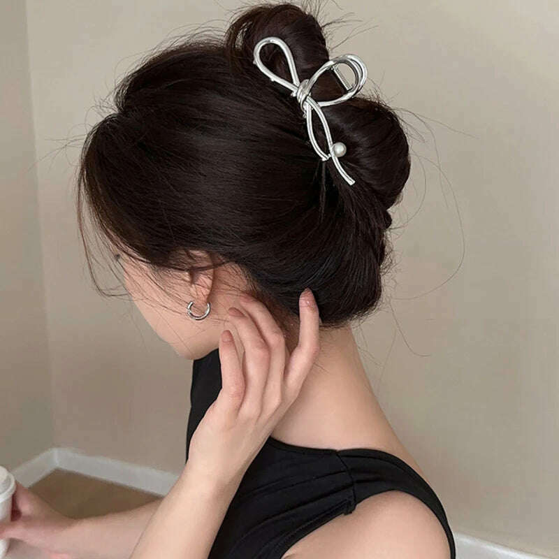 2024 Parcce Vintage Ribbon Bow Hair Claws