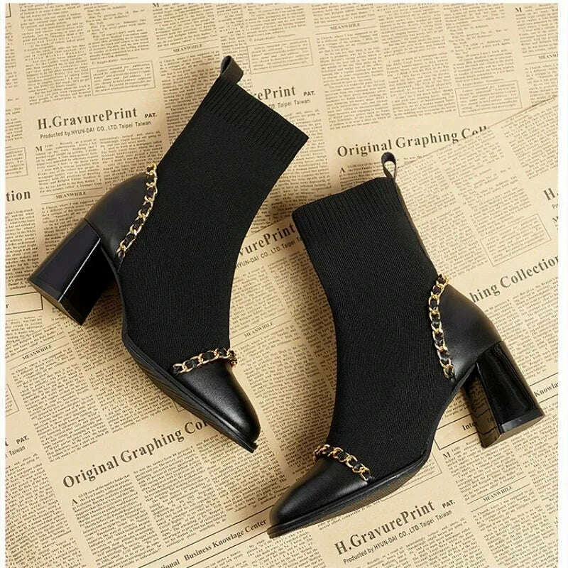 Slip-On Square Toe Women's Boots