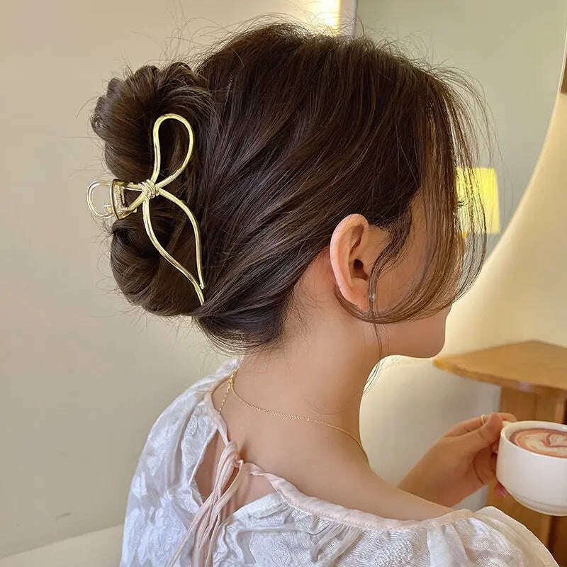 2024 Parcce Vintage Ribbon Bow Hair Claws