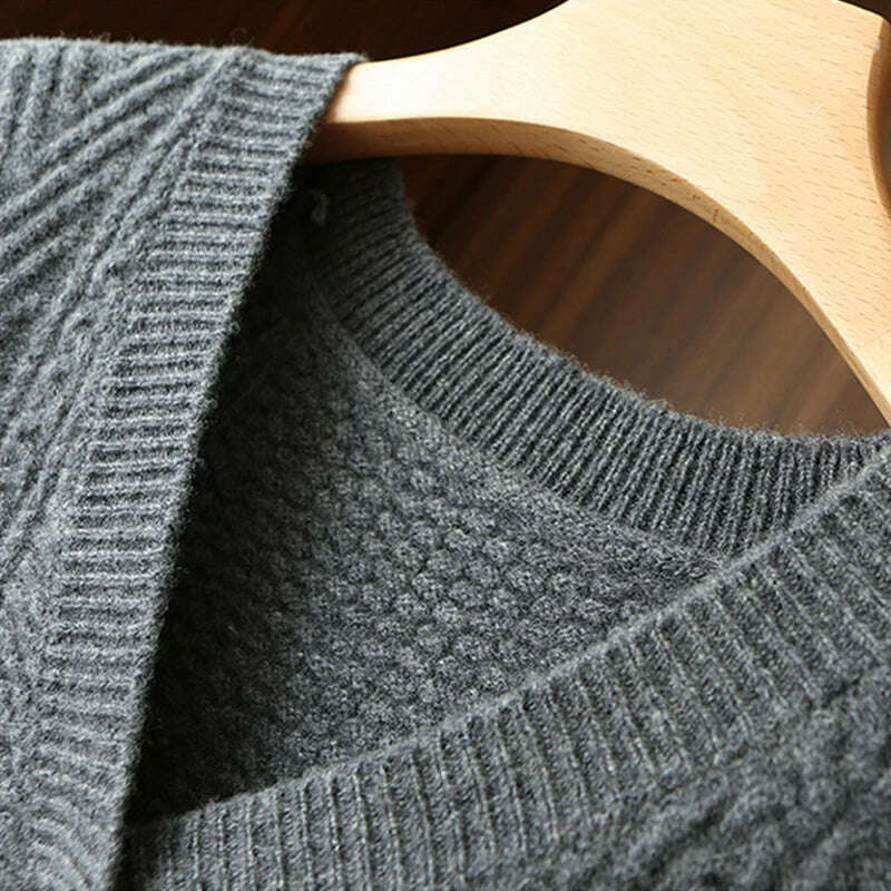 Korean Knitted Sweater Vest – V-Neck, Sleeveless, Loose Pullover - D&M Boutique
