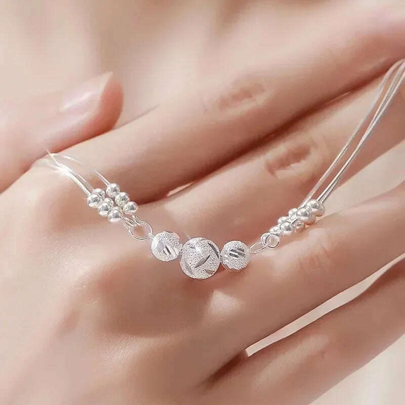 Luxury 925 Sterling Silver Adjustable Bracelet for Women