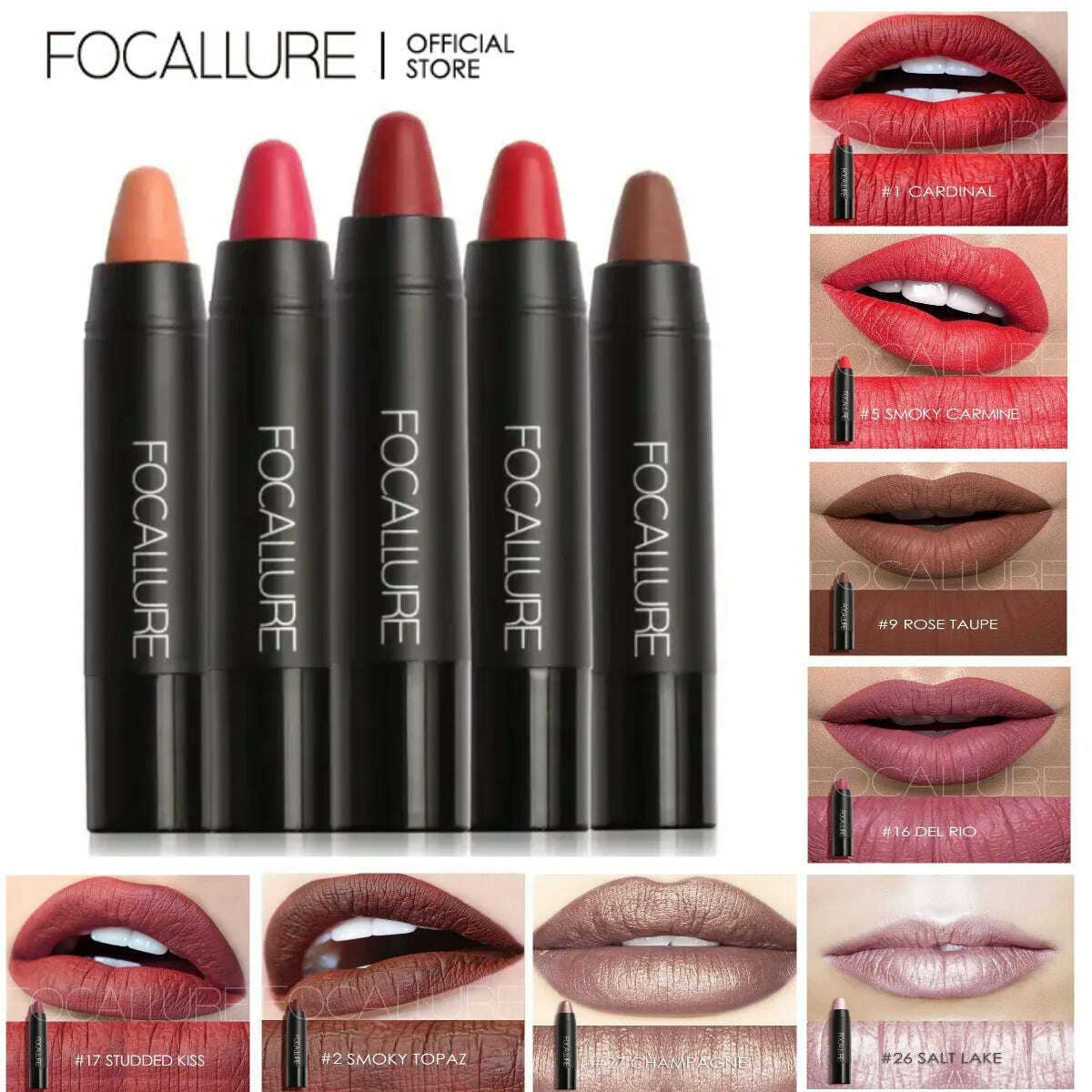 FOCALLURE Matte Lipstick Pencil