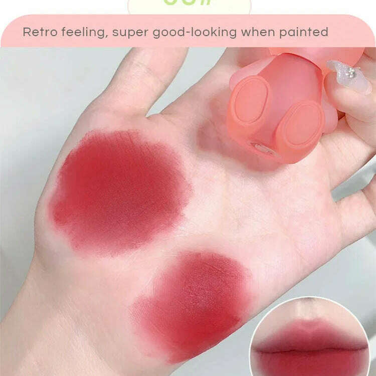 Gege Bear Rabbit Lip Glaze – Matte Velvet Lip Clay