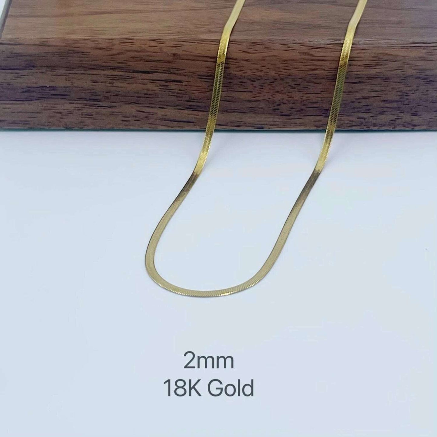 Minimalist Unisex Snake Chain Necklace Choker Stainless Steel Herringbone Gold Color Fashion Jewelry Gift For Her Women and Men