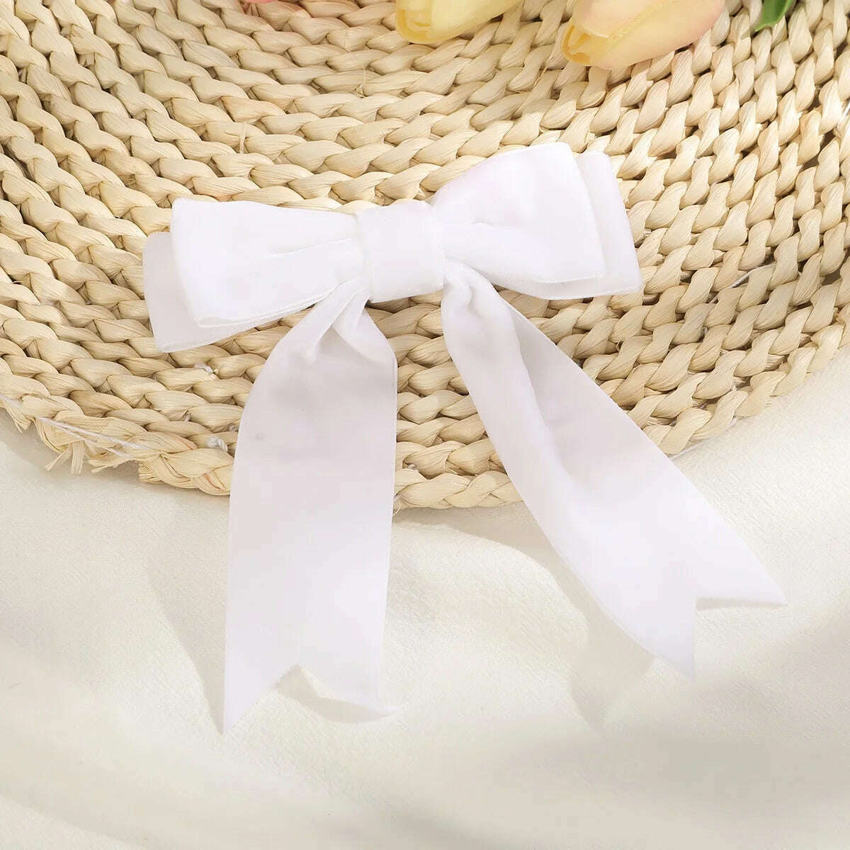 Velvet Bow Hair Barrettes for Women