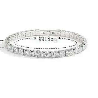 3MM D VVS Moissanite Tennis Bracelet S925 Wedding Gift