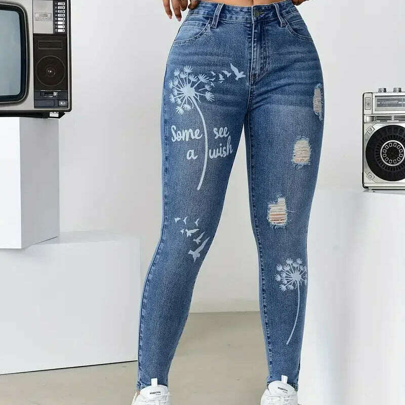 Women's High Waisted Stretch Trousers - D&M Boutique