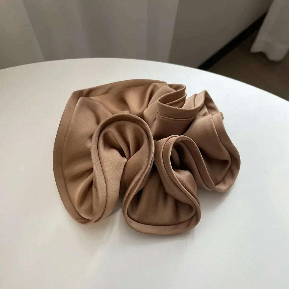 Korean Fashion Big Size Scrunchie Ruffle Hair Bands