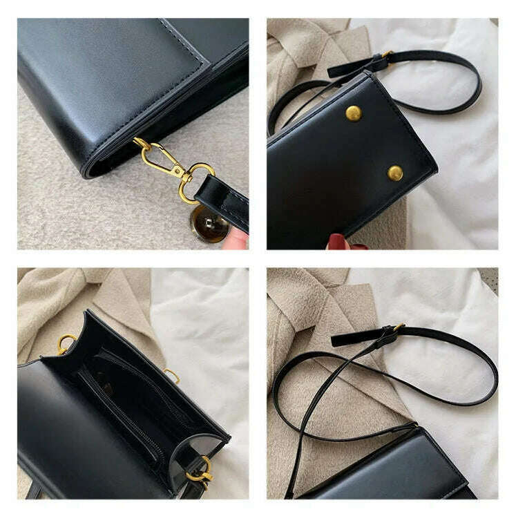 2024 Luxury Leather Woven Handbag with Pearls - New Design