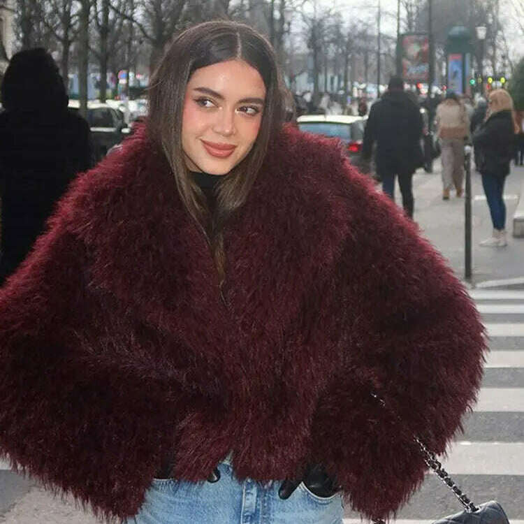 Fashion Faux Fur Jacket Coat for Women – Cozy & Stylish Winter Cardigan