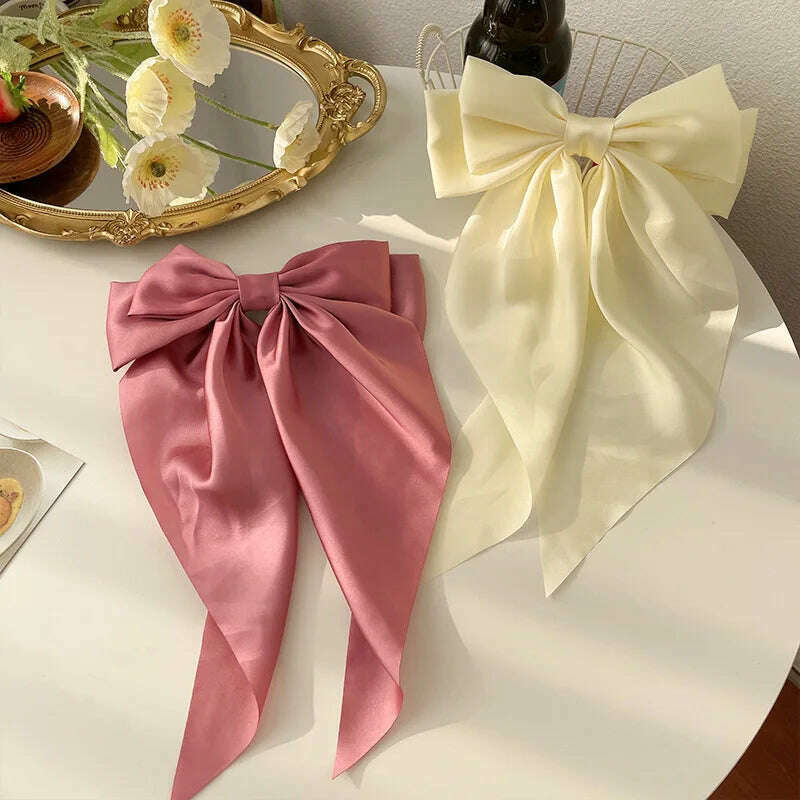 Bow Ribbon Hair Clip for Women