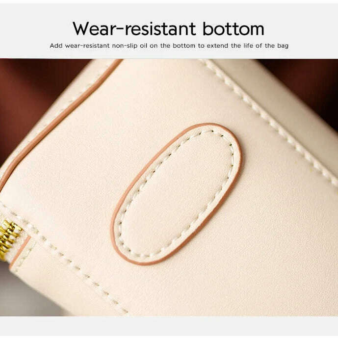 FOXER Split Leather Crossbody Bag Elegant & Spacious